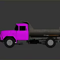 Pink Dump Truck With Front Cab And Open Dump Bed Design