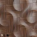 Modern Wooden Wall With Wavy Striped Pattern Design For Interior Decoration 3d model