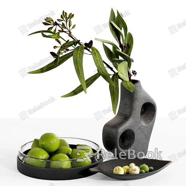 Modern fruit plate decoration model