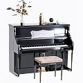 Modern Piano Piano Combination 3d model