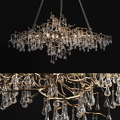 Crystal chandelier 3d model