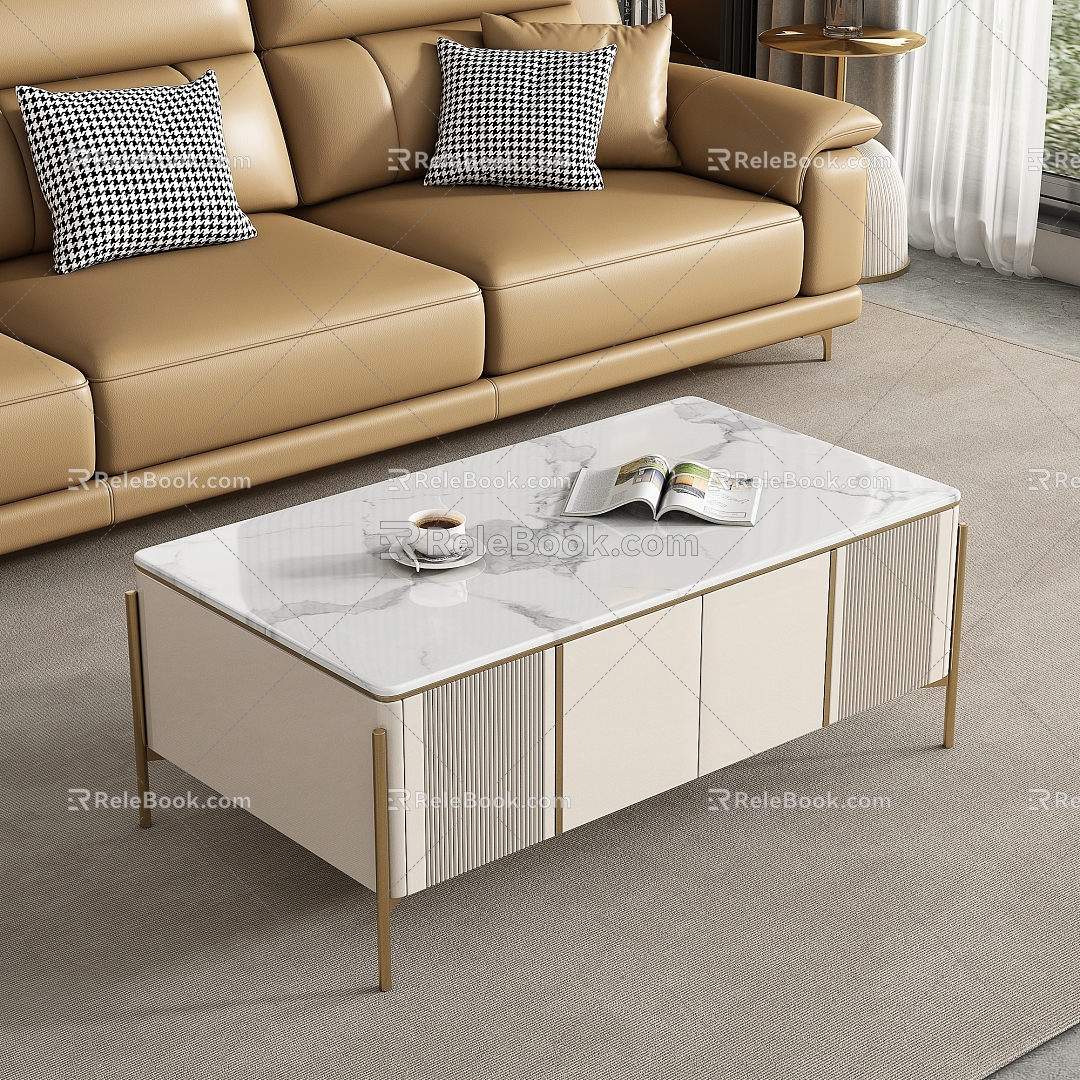 Modern coffee table model