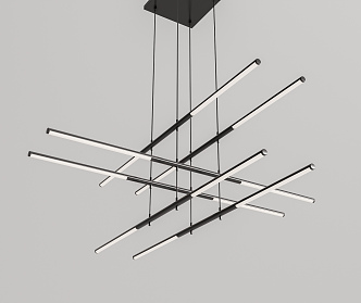 Modern chandelier 3d model