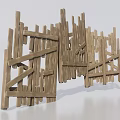 Modern Room Dividers With Wooden Frames And Multicolor Fabric Panels In Curved Design