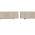 Modern Sleek Entryway Cabinet And Side Cabinet With Drawers Doors And Wooden Texture Design