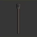 Pickaxe With Metal Head And Wooden Handle For Mining Or Construction