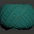 Soft Turquoise Yarn Ball For Knitting And Craft Projects At Home 3d model