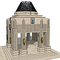 Jianou Pavilion Bell Tower Chimes 3d model