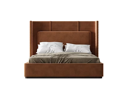 Modern Double Bed 3d model