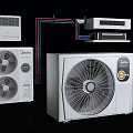 Modern air conditioner external air conditioner main machine and external machine 3d model