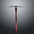 High Quality Pickaxe With Metal Head Wooden Handle And Pink Bottom