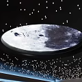 Modern Ceiling Lamp Moon Ceiling Lamp All over the Sky 3d model