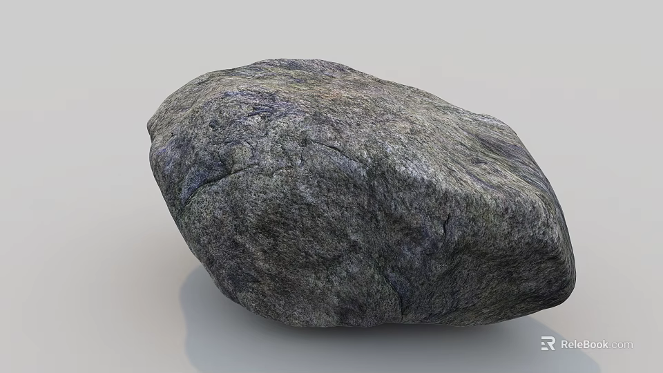 Natural Stone and Rustic Wood Decorative Piece with Textured Surface and Organic Design 3d model 