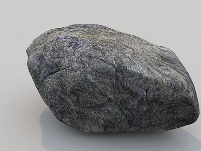 Natural Stone and Rustic Wood Decorative Piece with Textured Surface and Organic Design 3d model