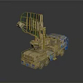 Tactical Military Mobile Radar Surveillance Vehicle With Elevated Antenna System