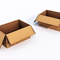 Open Brown Cardboard Boxes For Packaging And Storage Solutions