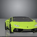 Bright Yellow Sports Car with Black Roof Sleek Design and Black Wheels
