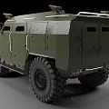 Green Armored Functional Vehicle With Sturdy Design Large Tires Front Protective Grilles And ARBAN Branding