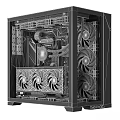 RGB Gaming PC Case With Transparent Side Panel And Colorful LED Cooling Fans