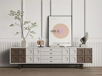 Modern TV Cabinet Simple TV Cabinet 3d model