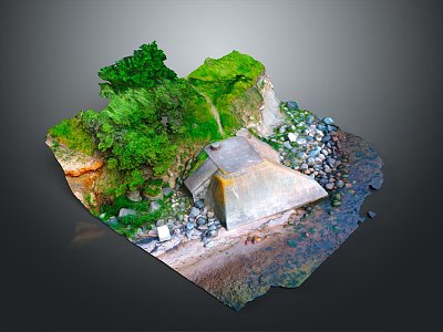 Stone Rock Stone Appreciation Stone Strange Stone Ore Realistic model