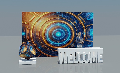 Sign-in place Sign-in US Chen Activity Sign-in place Science and Technology Sign-in place Science and Technology US Chen 3d model