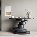 Modern End View Table End View Table Entrance Cabinet 3d model
