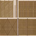 Woven Wooden Room Dividers With Various Patterns For Interior Design