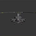 Cosmic Aerospace Vehicle Model With Gray Body Rotors And Yellow Stripes For Exploration
