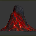 Geo-vein Volcano Island Terrain Mountain Geomorphology Mountain Range Topographic Map Mountain 3d model