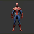 Spider Man Action Figure In Red And Blue Costume Standing Pose