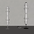 molteni modern floor lamp fabric floor lamp decorative lamp 3d model