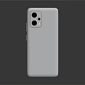 Modern Gray Smartphone Back Design With Camera Module And Electronic Device Features 3d model