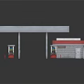 Modern lathe machine tool lathe machining turning 3d model