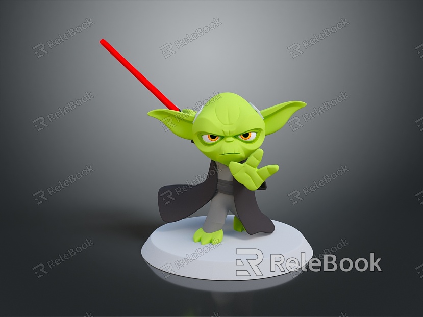 Yoda Glow Ancient Star Wars Jedi Jedi Jedi Mandalorian Master Yoda model