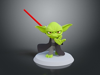 Yoda Glow Ancient Star Wars Jedi Mandalorian Master Yoda 3d model