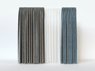 Modern Curtains 3d model
