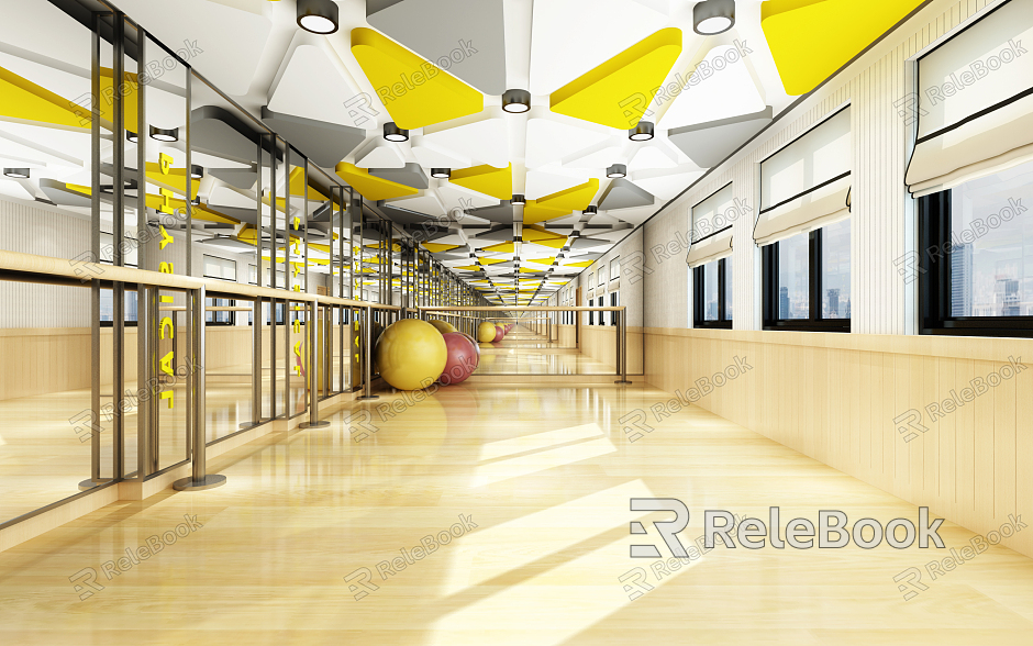 Modern Dance Room Dance Classroom model