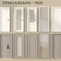 Various Swing Door Designs With Glass Panels And Color Options For Home