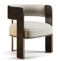 Modern Leisure Chairs With Fabric Seats And Wooden Frames In Different Colors