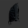 Stylish Black Leather Jacket With Hooded Design And Zipper For Modern Casual Wear