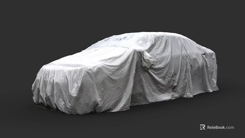 Protective Full Body Car Cover For Sedan Vehicle Outdoor Protection 3d model 