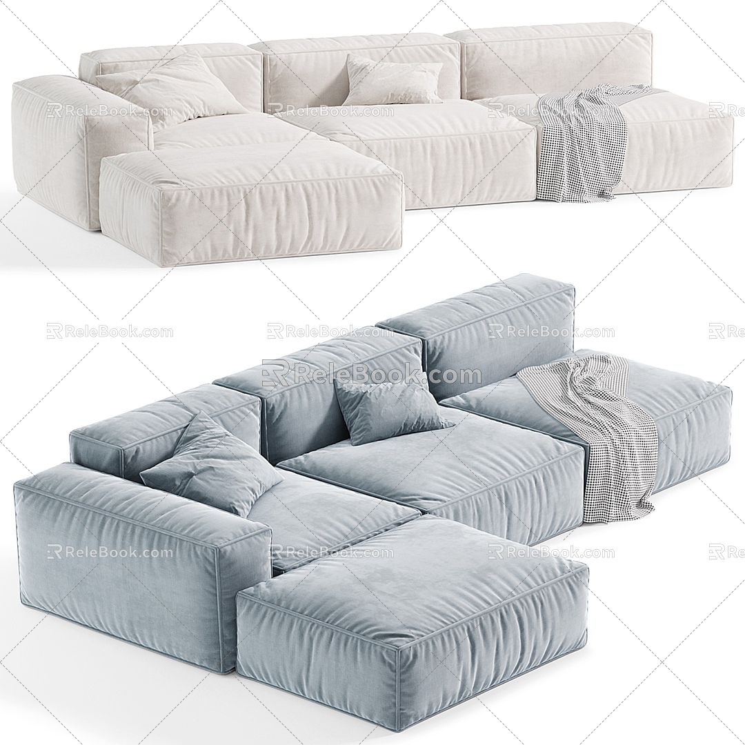 Boca Navi sofa suit 04 from boca 3d model