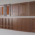 Wooden Wall Paneling With Various Designs And Different Interior Decoration Styles 3d model