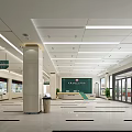 Beijing Second Peoples Hospital Reception Desk With Green Background Wall And Window View