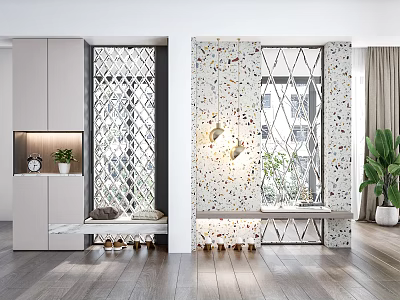 Modern Entrance Cabinet 3d model