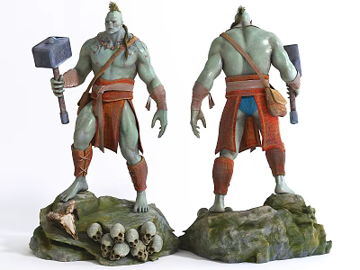 Modern Hand Orcs 3d model