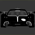 Sleek Black Supercar With Streamlined Design Large Rear Wing And Reflective Finish