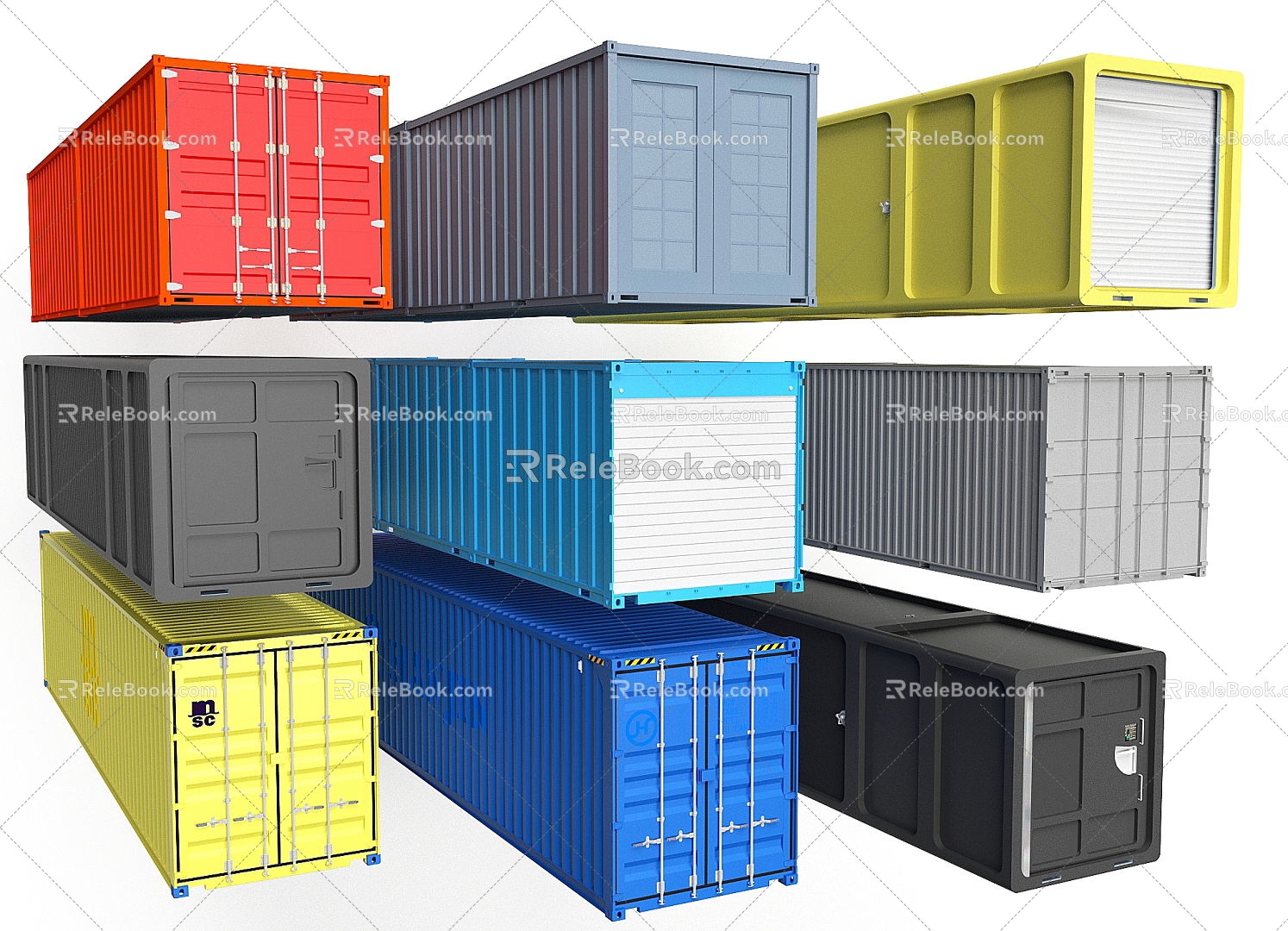 Container 3d model