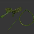 Various Household Rope Items with Knots Loops and Coils for Daily Use